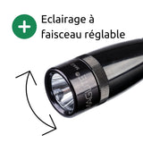 Lampe torche ultra-compacte - M3A - 2 piles AAA - 12 cm - Noir - Super mini Maglite