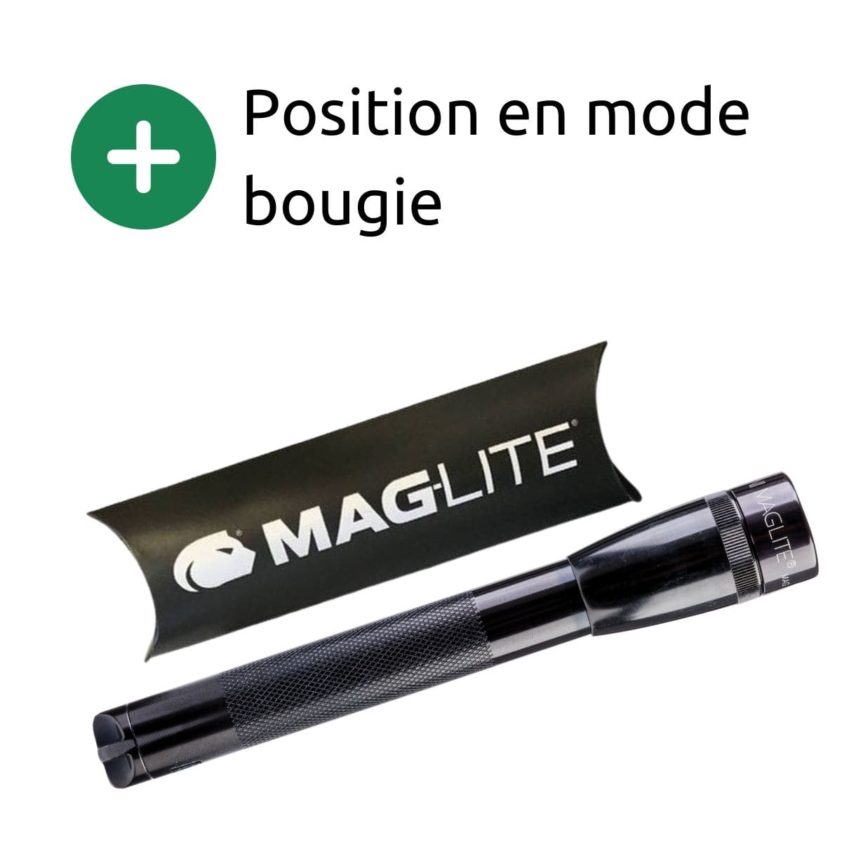 Lampe torche ultra-compacte - M3A - 2 piles AAA - 12 cm - Noir - Super mini Maglite