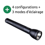 Lampe torche LED ML300LX - IPX4 - 3 piles LR20 D - 746 lumens - 29.8cm - Noir - Maglite