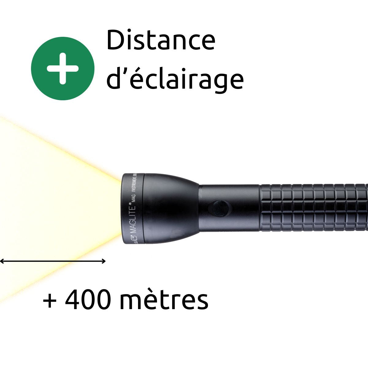 Lampe torche LED ML300LX - IPX4 - 3 piles LR20 D - 746 lumens - 29.8cm - Noir - Maglite