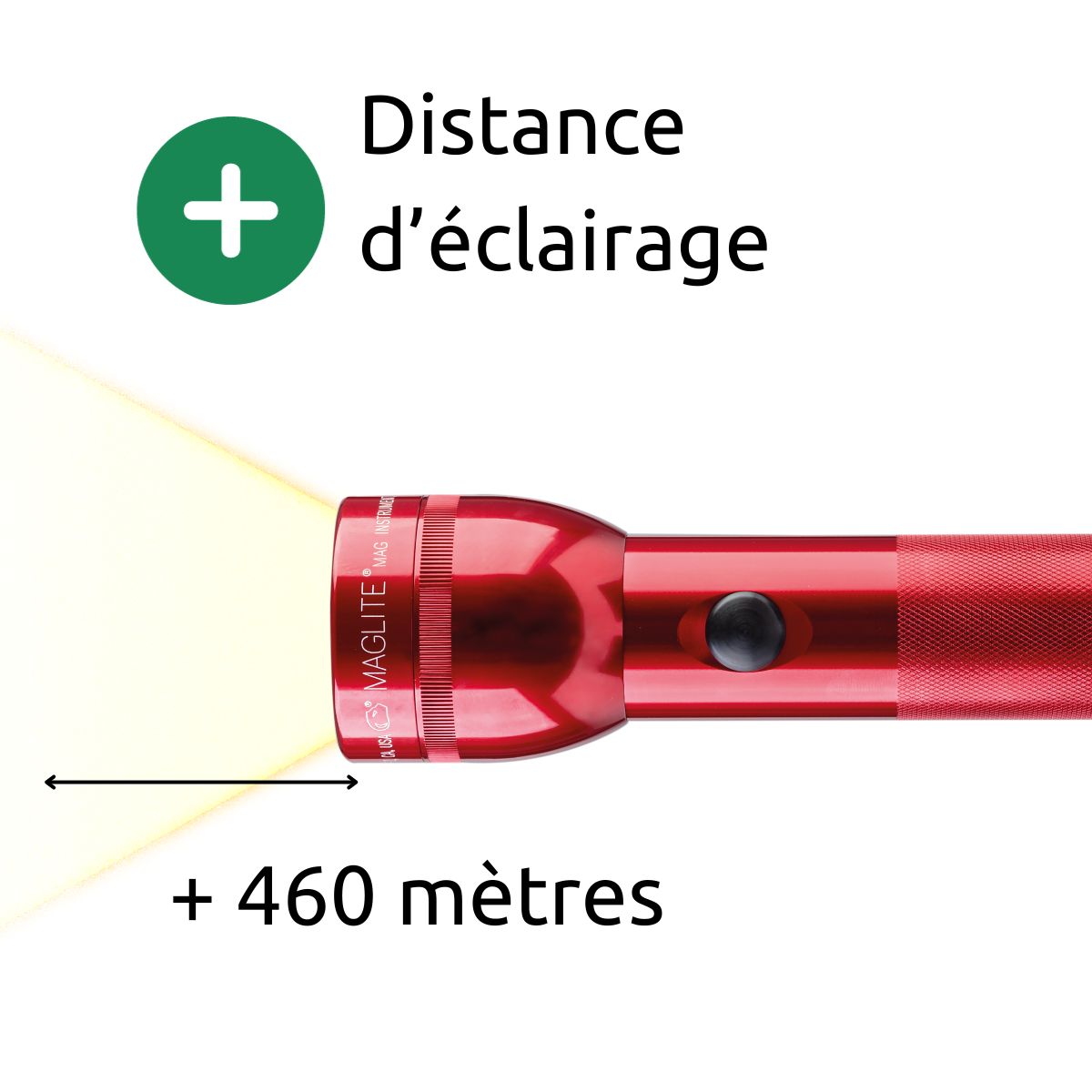 Lampe torche LED ST2 - IPX4 - 2 piles LR20 D - 213 lumens - 25cm - Maglite