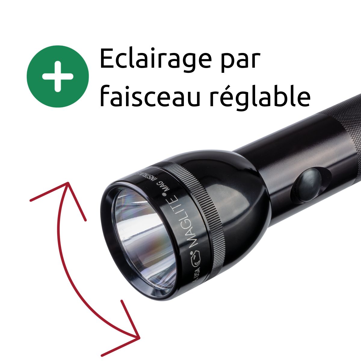 Lampe torche LED ST3 - IPX4 - 3 piles LR20 D - 213 lumens - 31cm - Maglite