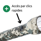 Lampe torche LED ST3 - IPX4 - 3 piles LR20 D - 213 lumens - 31cm - Camouflage - Maglite