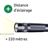 Lampe torche Led XL50 - IPX4 - 3 piles AAA - 200 lumens - 12.2 cm - Noir - Maglite