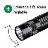 Lampe torche Led XL50 - IPX4 - 3 piles AAA - 200 lumens - 12.2 cm - Noir - Maglite