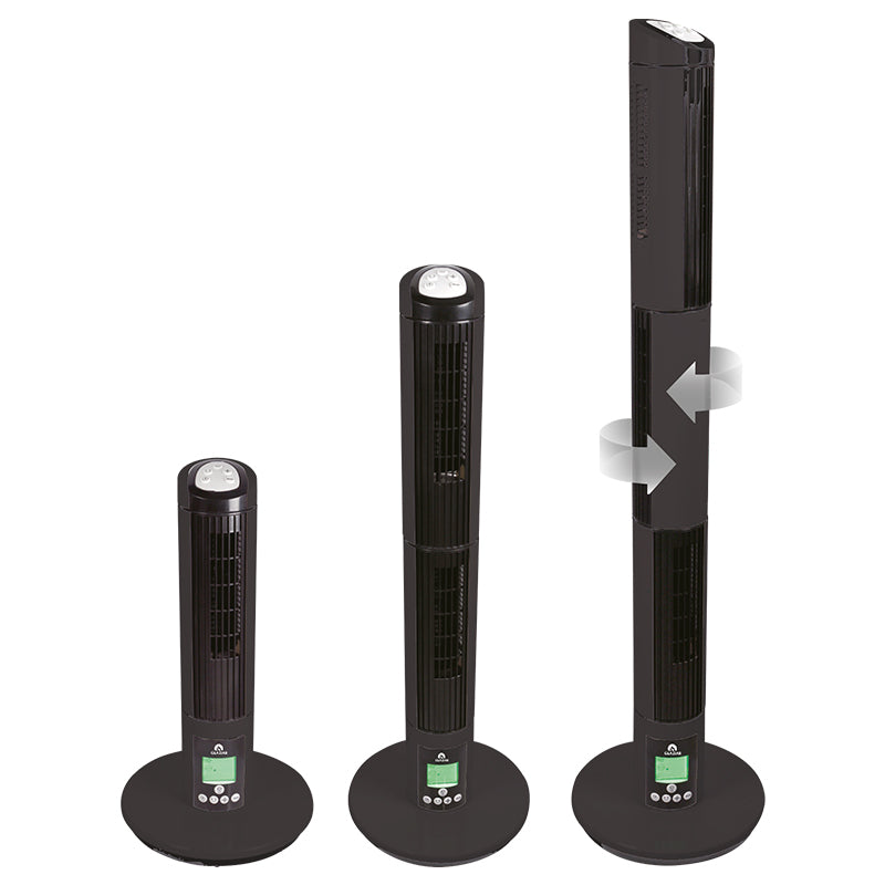 Ventilateur colonne 750m³/h triple turbine 35dB - Glaziar