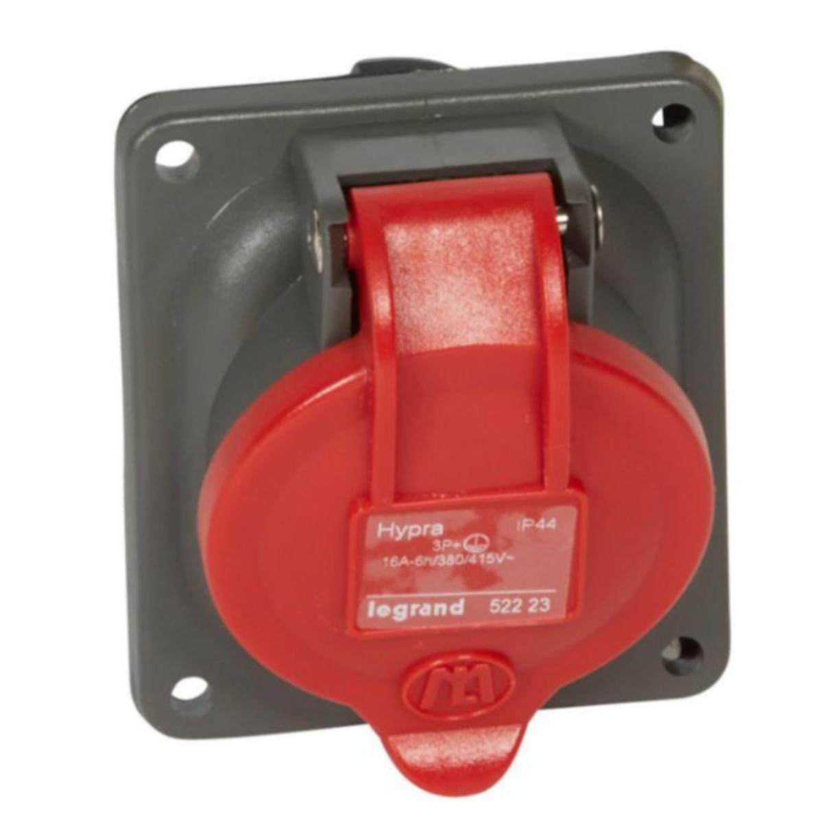 Prise fixe IP44 16A 3P+T 380-415V plastique - Hypra - Legrand