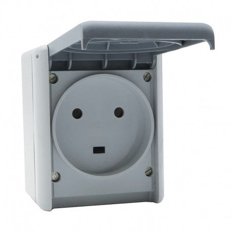 Prise étanche 2P+T 32A complet IP55 saillie - Plexo - gris - Legrand