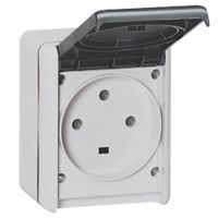 Prise étanche 3P+T 32A complet IP55 saillie - Plexo - Gris - Legrand
