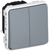 Double interrupteur va et vient saillie IP55 à composer - Plexo - Legrand