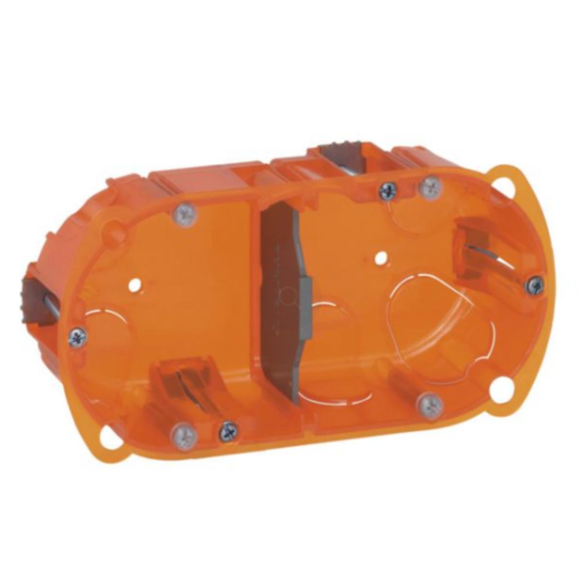 Boîte à encastrer Batibox multimatériaux 2 postes 40 mm - Legrand
