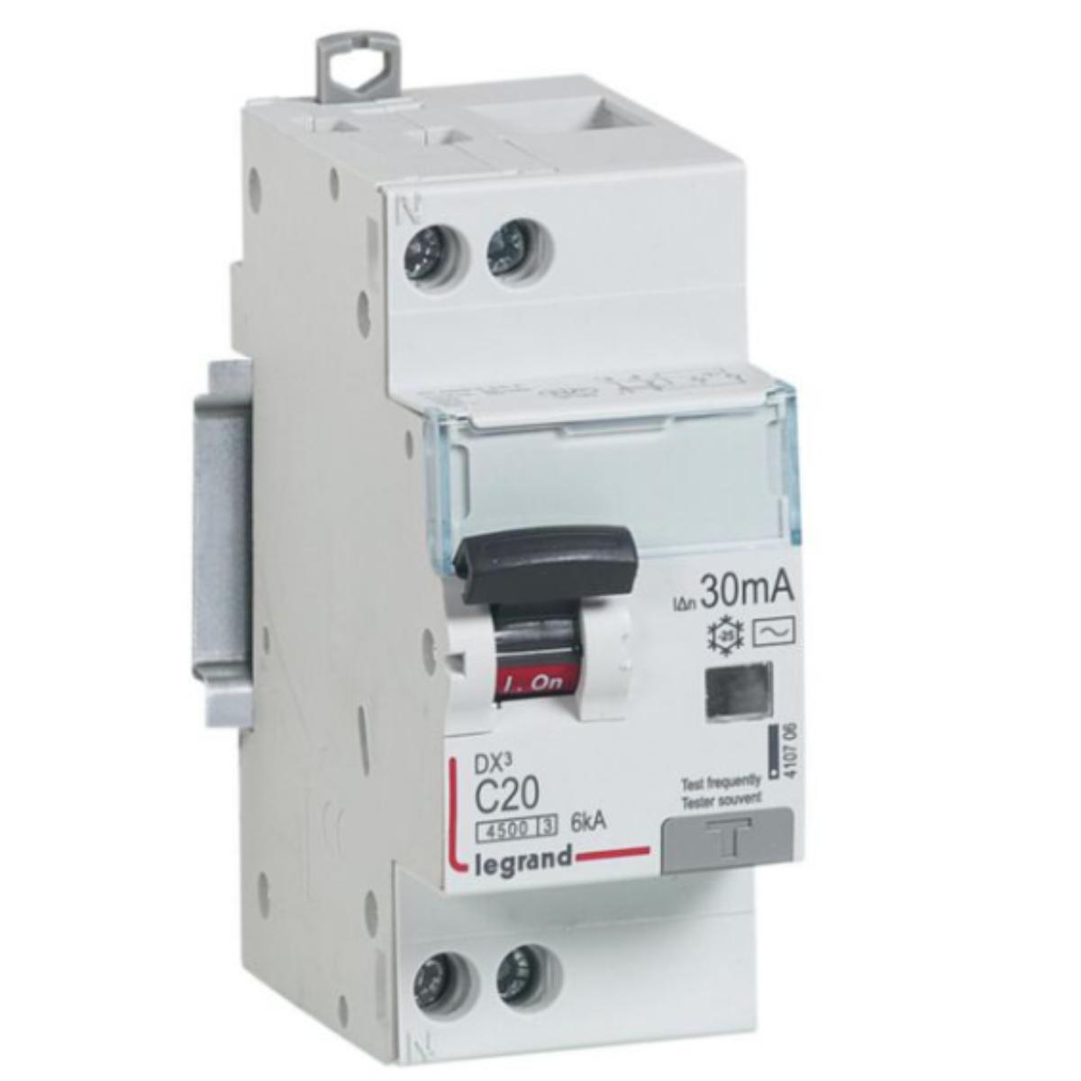 Disjoncteur diff. Phase + Neutre DX³ 30 mA - Legrand