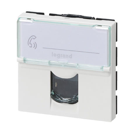 Prise RJ45 CAT 6 2 modules à composer - Mosaic - Blanc - Legrand