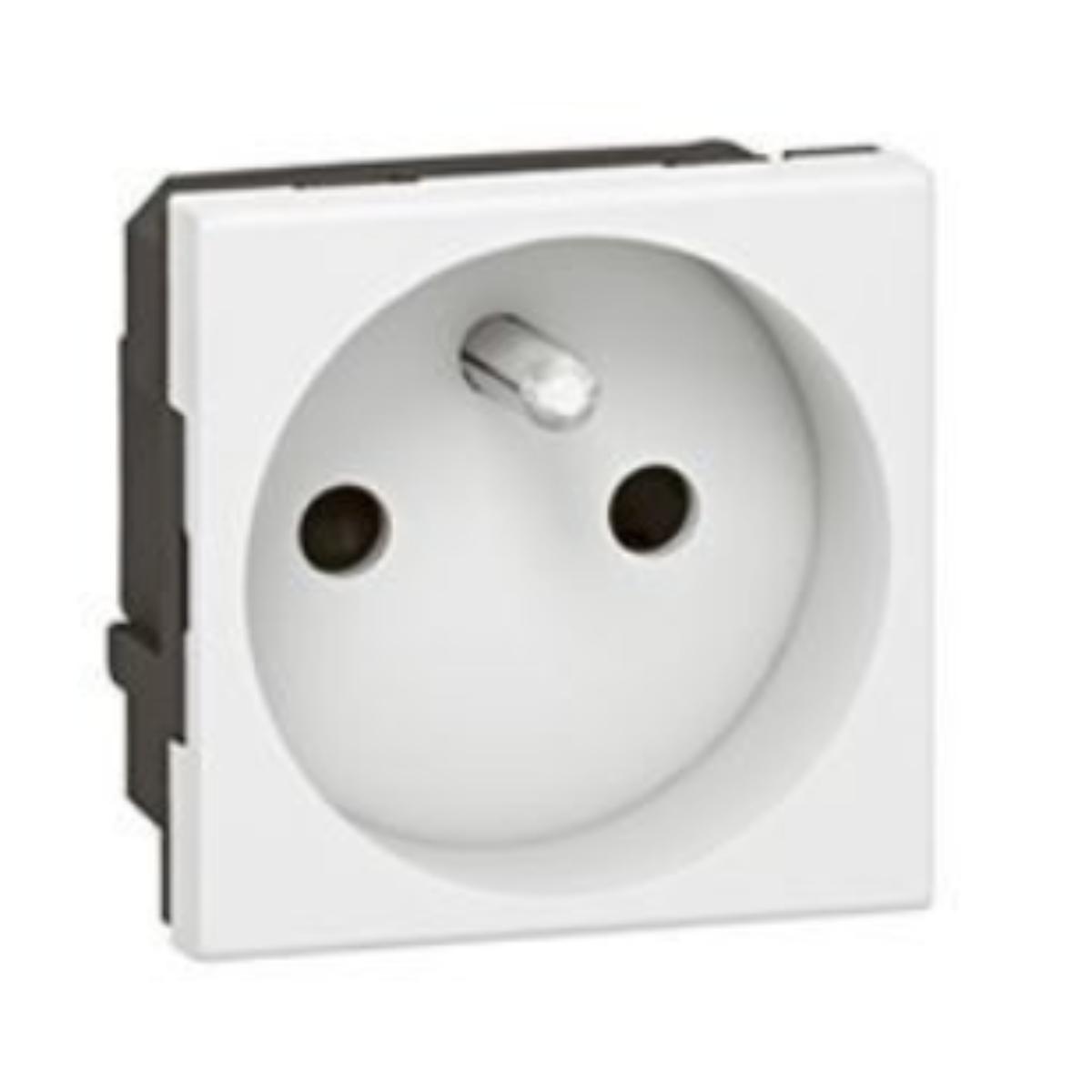 Prise 2P+T Mosaic composable à bornes automatiques - Legrand