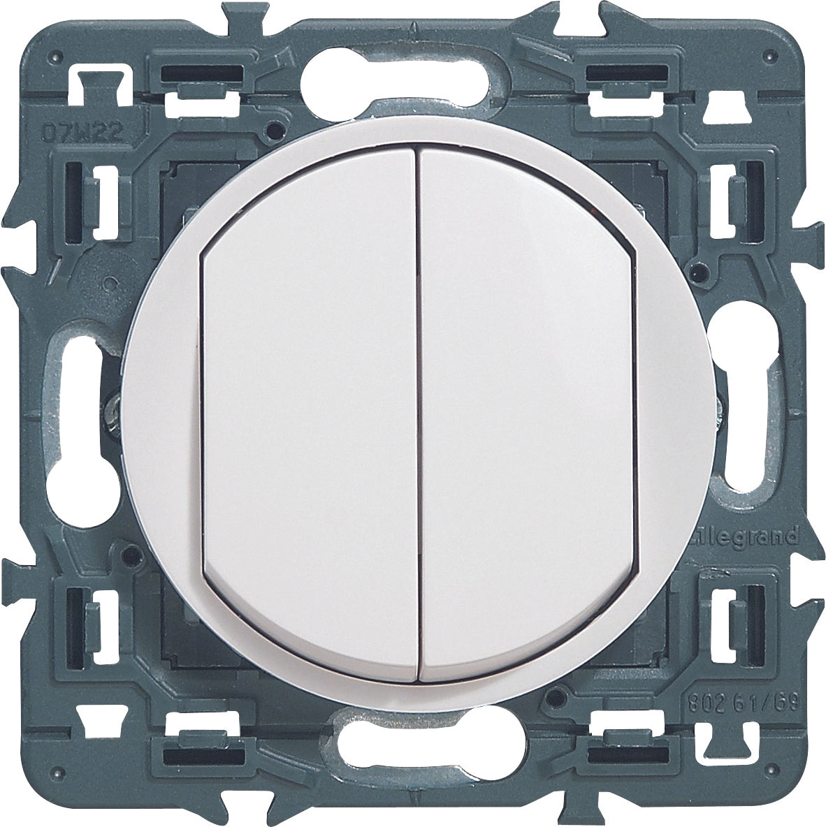 Double bouton poussoir 6A à composer Céliane - Legrand