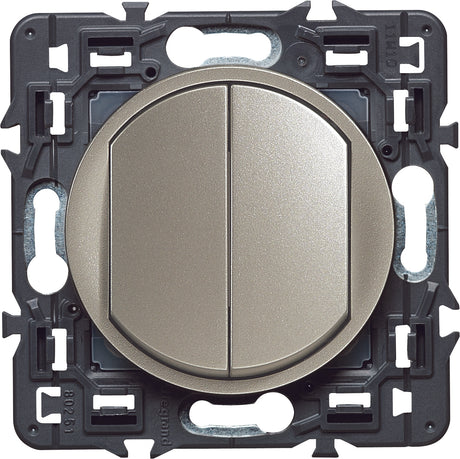 Double bouton poussoir 6A à composer Céliane - Legrand