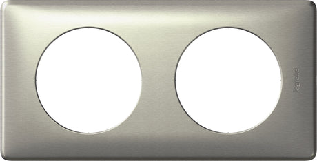 Plaque de finition 3 postes Céliane finition métal - Legrand