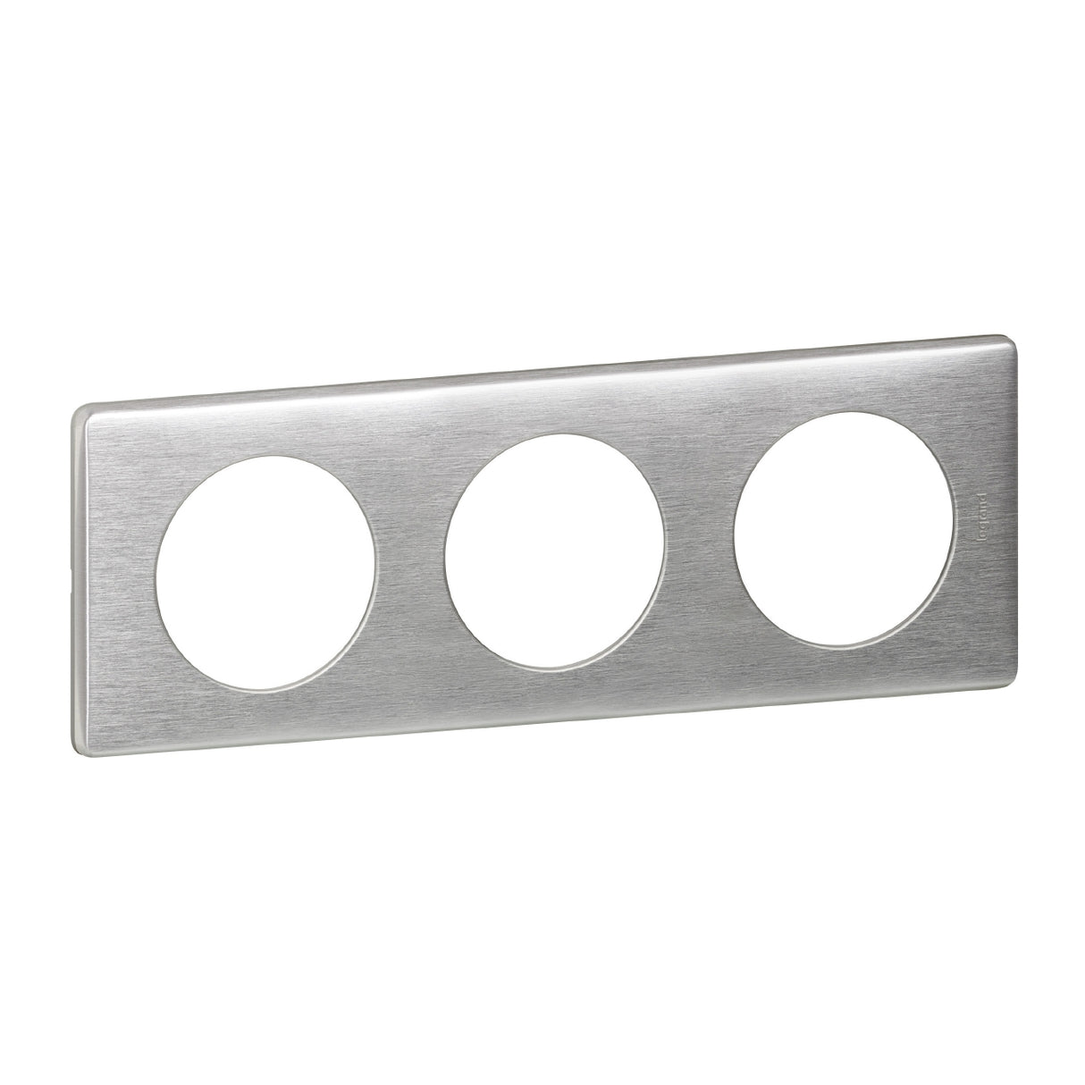 Plaque de finition 3 postes Céliane finition métal - Legrand