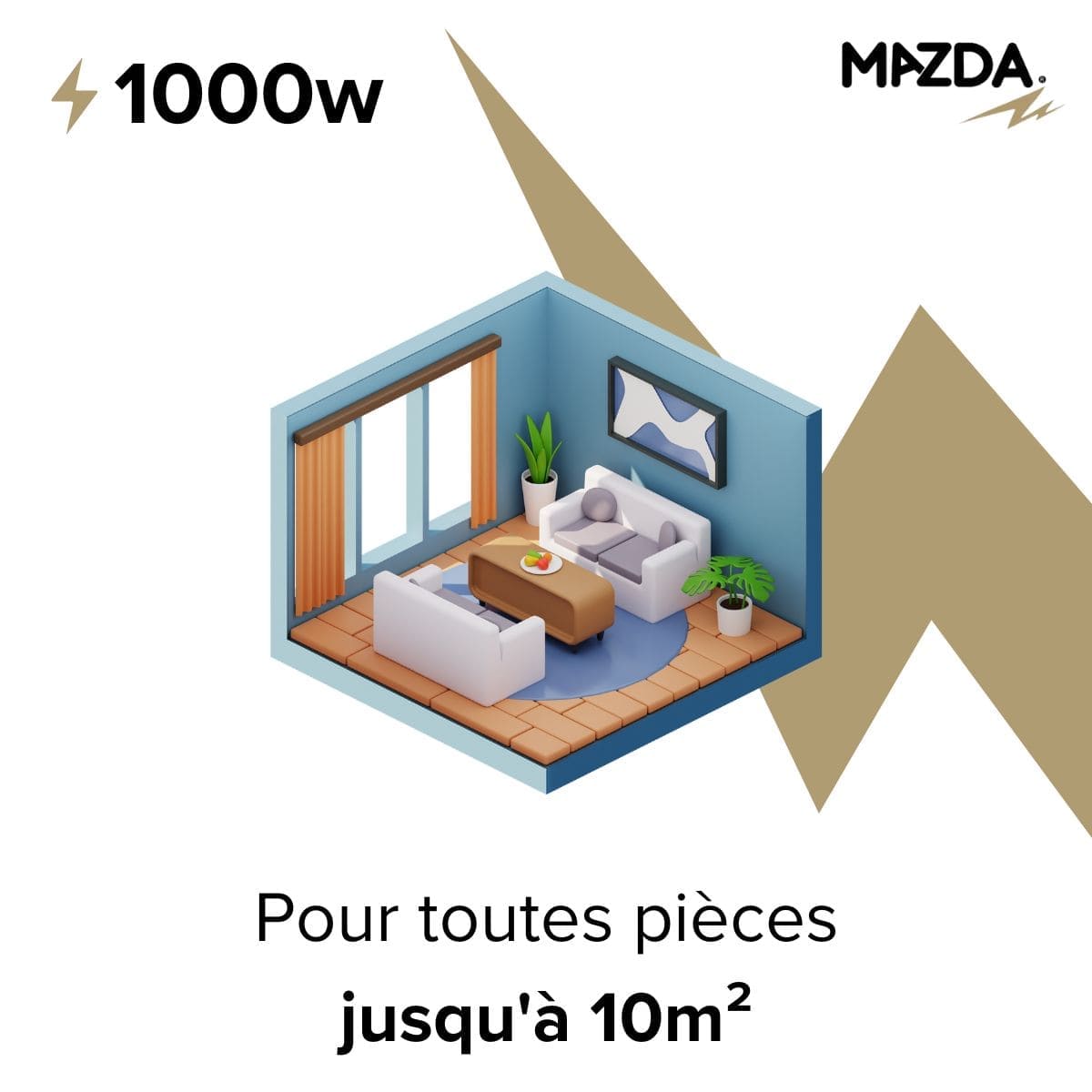 Chauffage pierre naturelle inertie sèche - Mazda