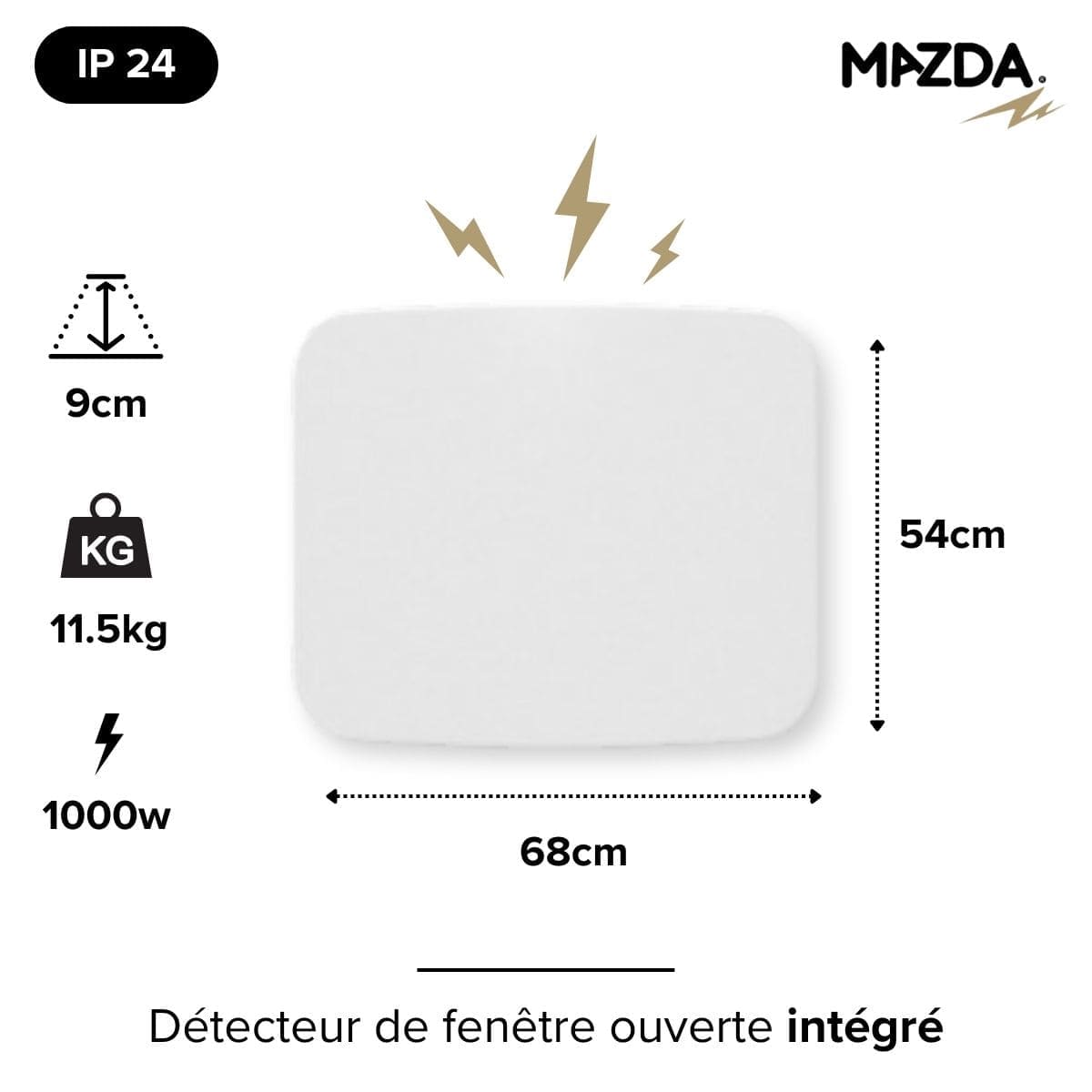Chauffage pierre naturelle inertie sèche - Mazda