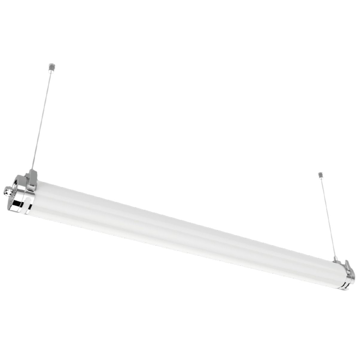 Réglette LED étanche claire (120 cm 5400Lm 4000K) Blanc Voltman