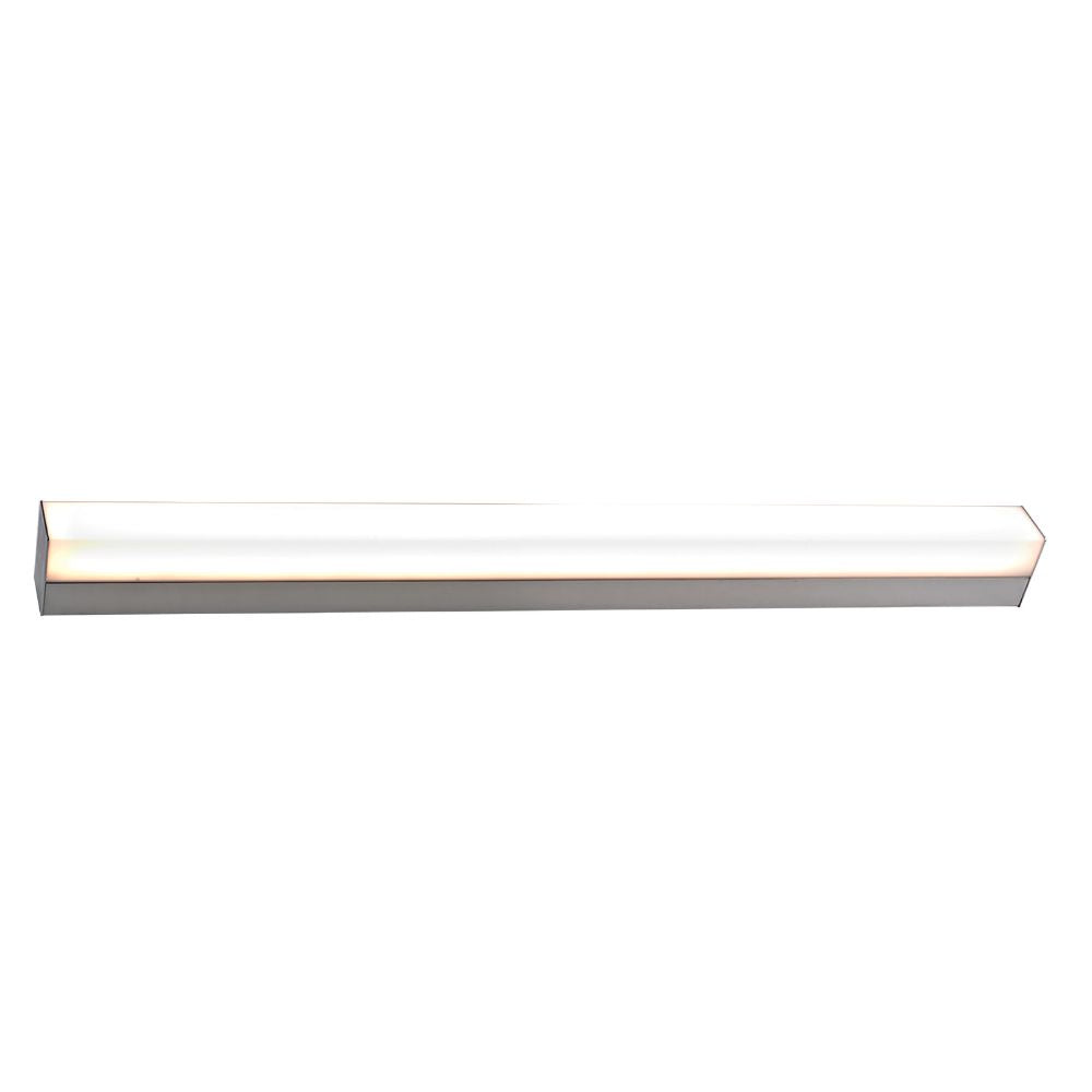 Reglette File Réglette spéciale Salle de Bains IP44 (90cm 18W 1410lm 4000K) Chrome ...