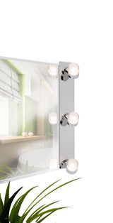 Réglette 3 Spots spécial Salle de Bain IP44 (13,5W 1050LM 3000K) Chrome - Voltman