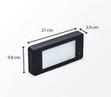 Applique solaire IP65 (800Lm 6000K A++) Noire - Voltman