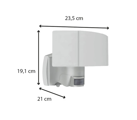 Applique filaire Naos A++ et détecteur de mouvement IP44 1000lm - Voltman