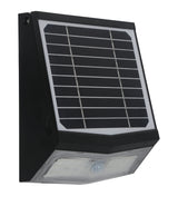 Applique solaire avec détecteur de mouvement IP65 (500Lm 4000K A++) Noire - Voltman