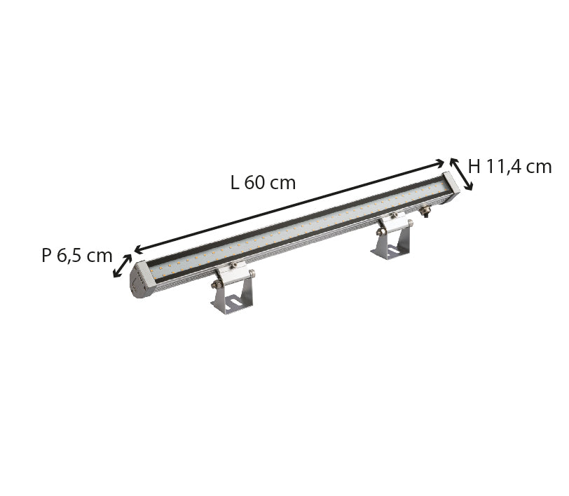 Projecteur lechemur IP65 (1800LM 3000K) Aluminium - Voltman