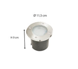 Spot encastré rond IP67 (700Lm 3000K A++) Gris - Voltman