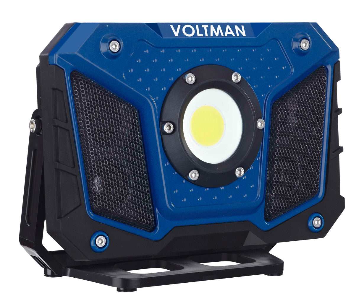 Projecteur de chantier Tony 6500K 110° avec Bluetooth et sortie USB 1200lm - Voltman
