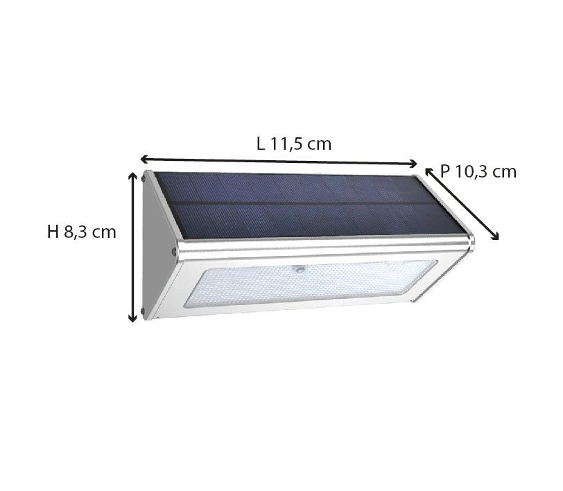 Applique solaire LED + détecteur de mouvement - 450 lm - classe A++ Dio