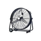 Brasseur d'air Industriel Inclinable Noir - 60cm - 180W - 3 vitesses - Métal - Dio