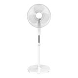 Ventilateur de Table Silencieux et Oscillant Blanc- 45W - 40cm Design Rond - 3 Vitesses - DIO