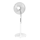 Ventilateur de Table Silencieux et Oscillant Blanc- 45W - 40cm Design Rond - 3 Vitesses - DIO