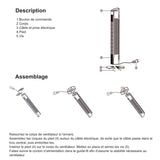 Ventilateur Colonne Silencieux et Oscillant Blanc - 50W - 79cm - 3 Vitesses - DIO