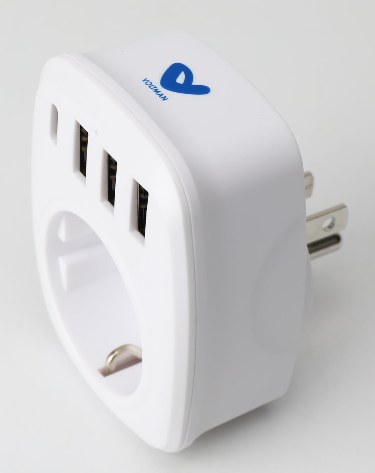 Adaptateur voyage UE/US + 4 ports USB - Voltman