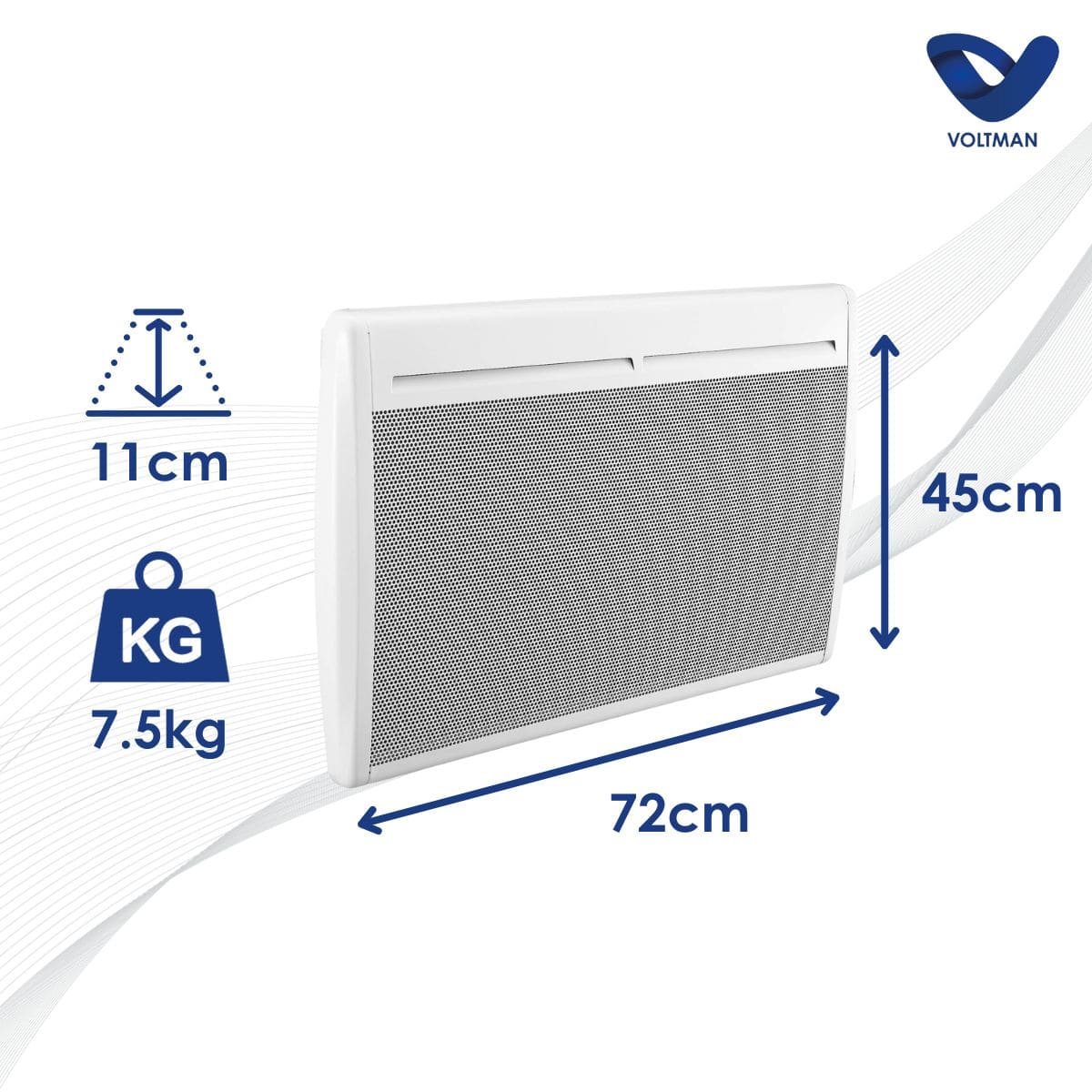 Radiateur électrique fixe - Voltman