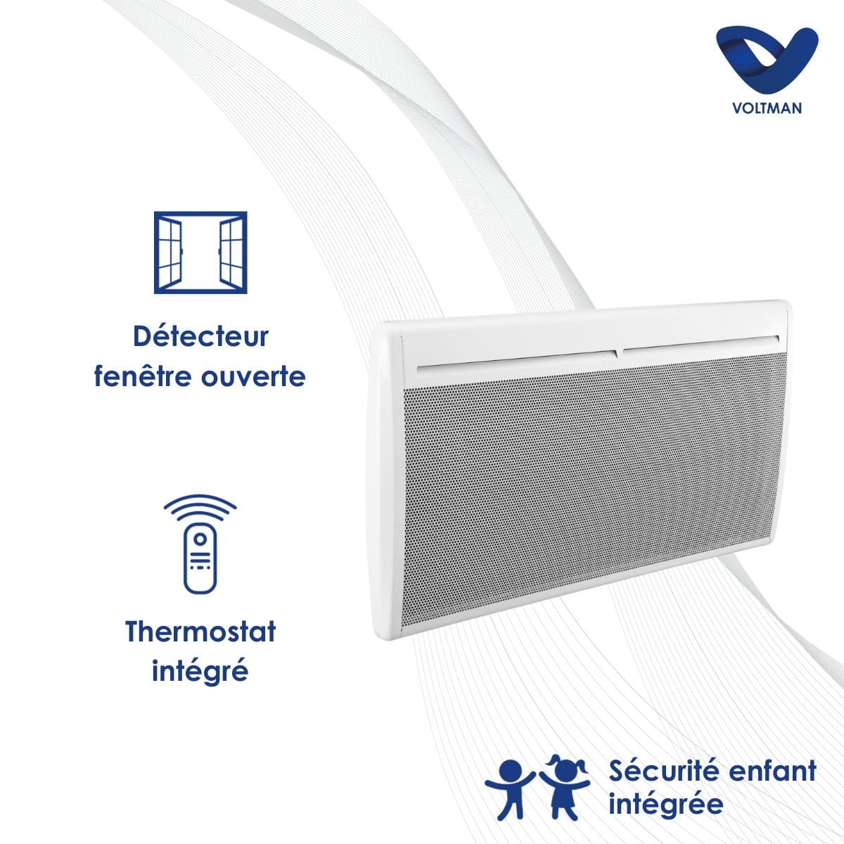 Radiateur électrique fixe - Voltman