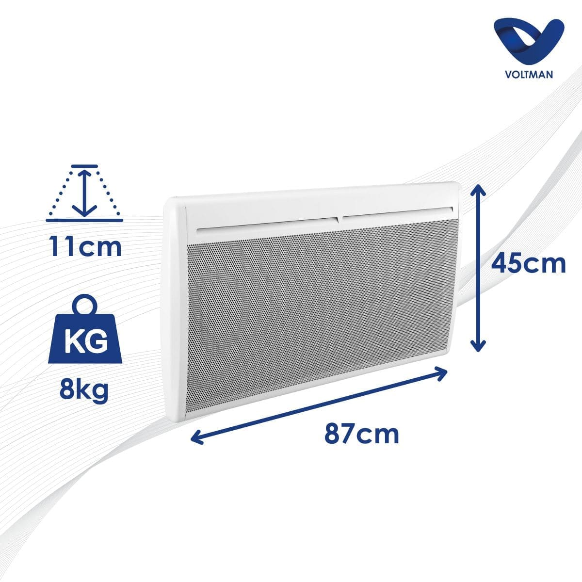 Radiateur électrique fixe - Voltman