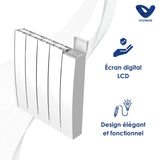 Radiateur électrique fixe céramique - Inertie Sèche - Écran LCD - Programmation digitale - Manao - Voltman