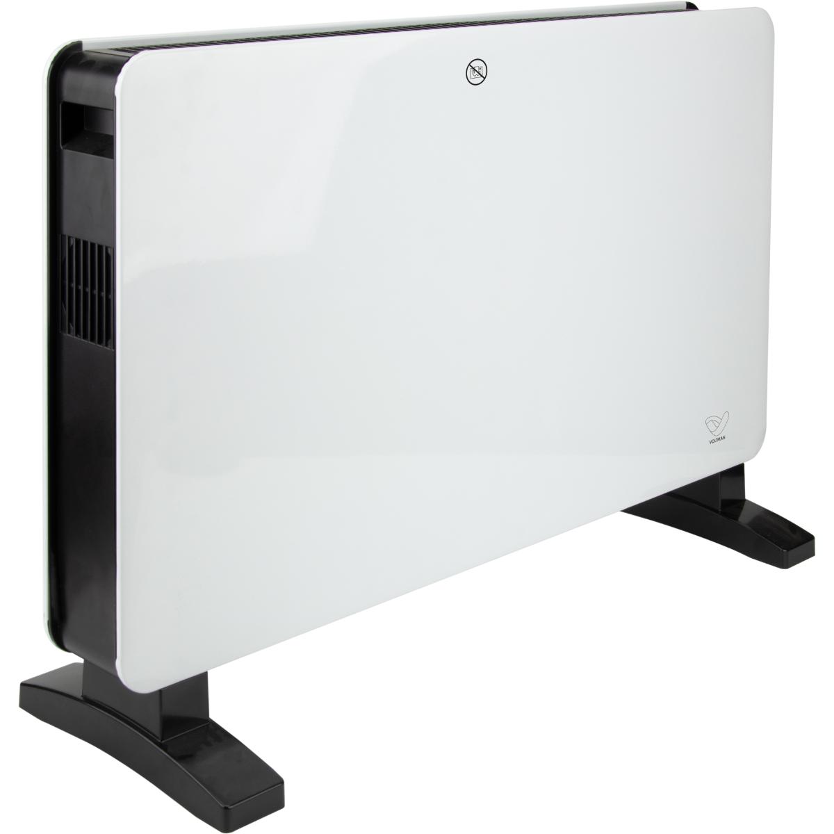 Radiateur mobile Turbo Jetwarm 2000W - Blanc et Noir - Voltman