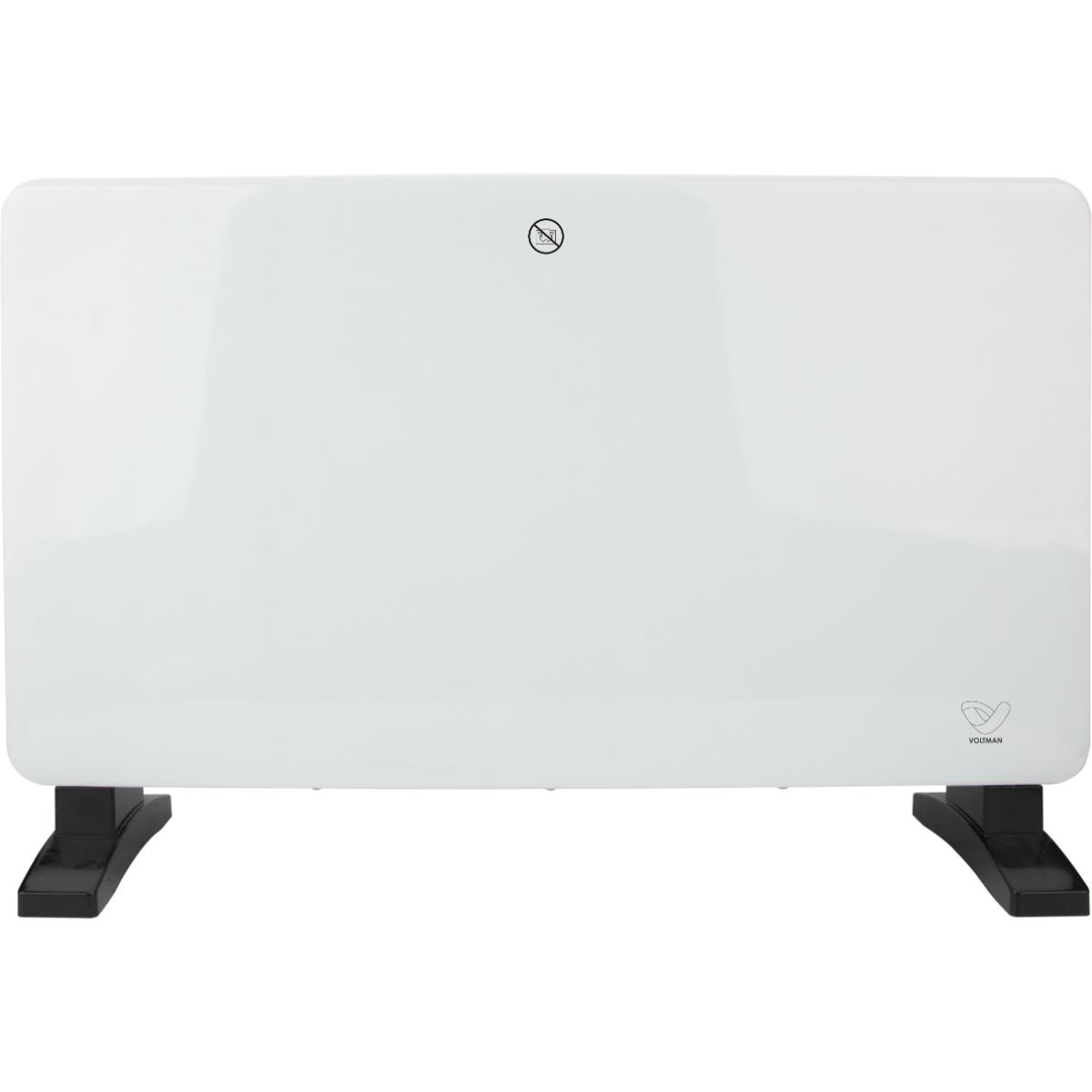 Radiateur mobile Turbo Jetwarm 2000W - Blanc et Noir - Voltman