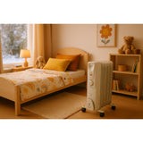 Radiateur mobile bain d'huile Mobioil 1500W 3 niveaux de chauffe - Voltman