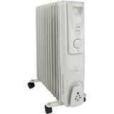Radiateur mobile bain d'huile Mobioil 1500W 3 niveaux de chauffe - Voltman
