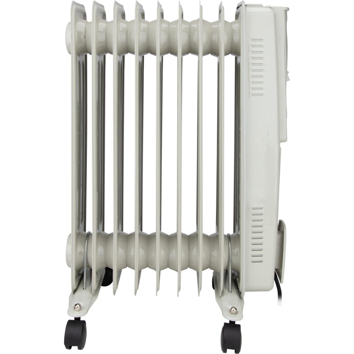 Radiateur mobile bain d'huile - blanc - Voltman