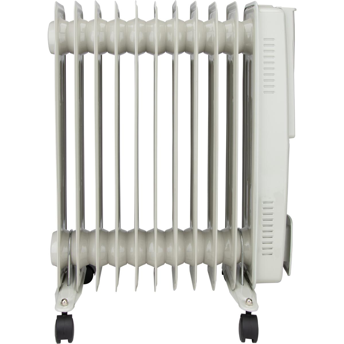 Radiateur mobile bain d'huile - blanc - Voltman