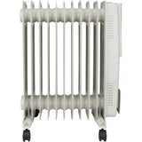Radiateur mobile bain d'huile - blanc - Voltman